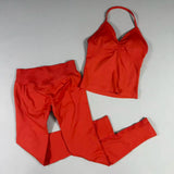 Women’s Seamless Yoga Gym Set – Backless Tank Top & High Waist Scrunch Shorts (2PCS) thumbnail 33