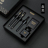 BAOKE T18/T19/T20 Black & Grey Fountain Pen Gift Set with Ink Bottle and 6 Cartridges – Stainless Steel Nib Metal Office Pen thumbnail 33