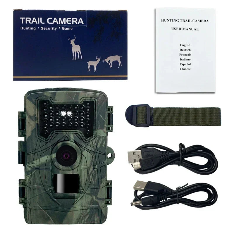 36MP Wildlife Hunting Camera with 1080P Video, 120° Wide Lens, 0.3s Trigger, Night Vision, IP66 Waterproof
