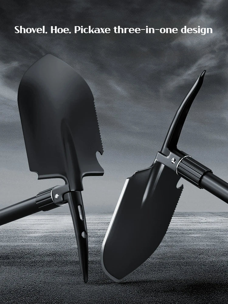 1pc Outdoor Small Foldable Camping Shovel – Multifunctional Hiking & Entrenching Tool