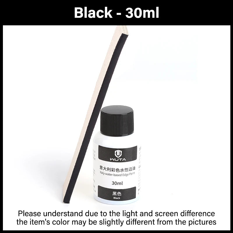 30ml Professional Leather Edge Paint – Italy Imported Water-Based Semi-Gloss Edge Oil, 22 Colors DIY Leather Finish
