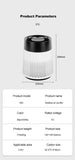 Desktop Air Purifier with Negative Ions, Formaldehyde Removal, Air Quality Detector & Night Light thumbnail 16