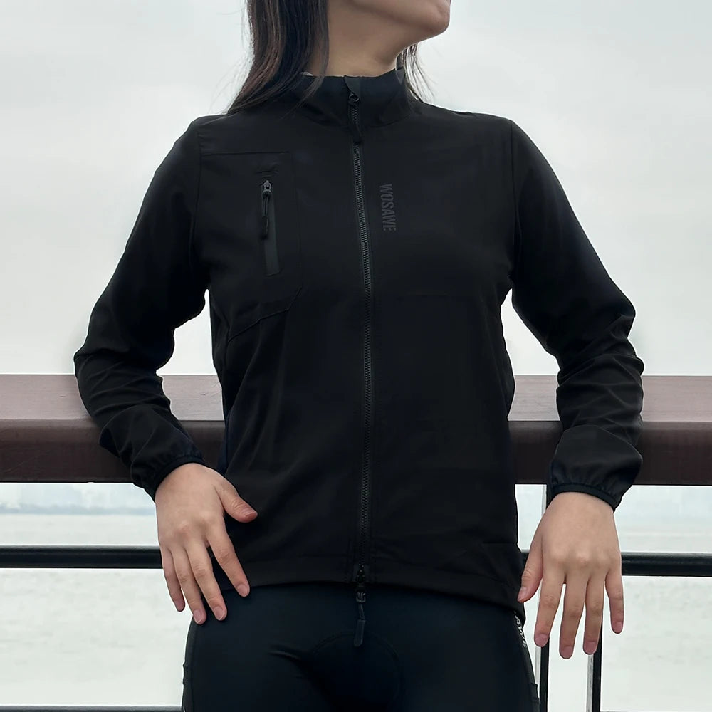 WOSAWE Women's Waterproof Cycling Windbreaker Jacket