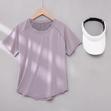 DRUR Women’s Breathable Yoga & Gym T-Shirt – Quick Dry Short Sleeve Workout Top thumbnail 16