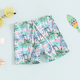 Blotona Boys Swim Trunks – Dinosaur, Plaid & Turtle Print Toddler Board Shorts thumbnail 11