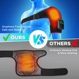 Wireless Shoulder Heating Pad With Massage 6 Temperature Levels App Control 5000mAh Battery AMH02 thumbnail 17