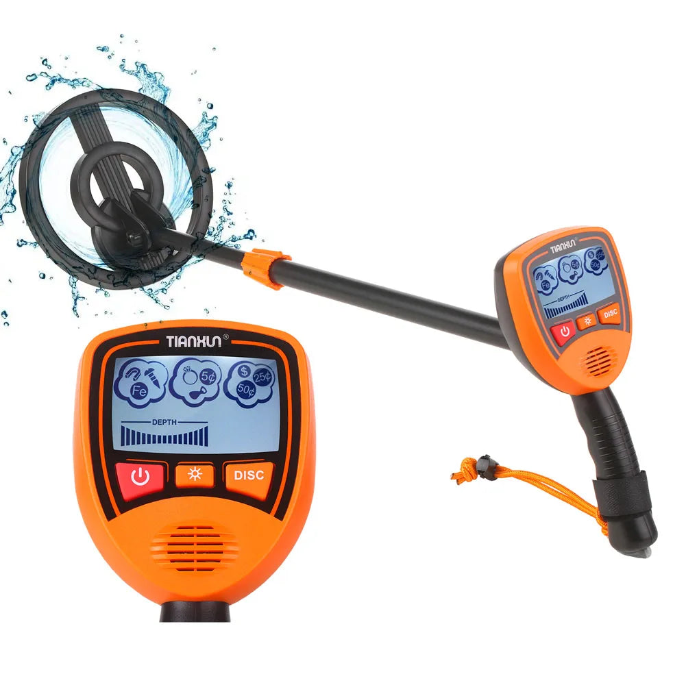 MD-1012 Kids Metal Detector – Lightweight Gold & Treasure Finder with LCD Display, Adjustable Height, and Audio Alerts