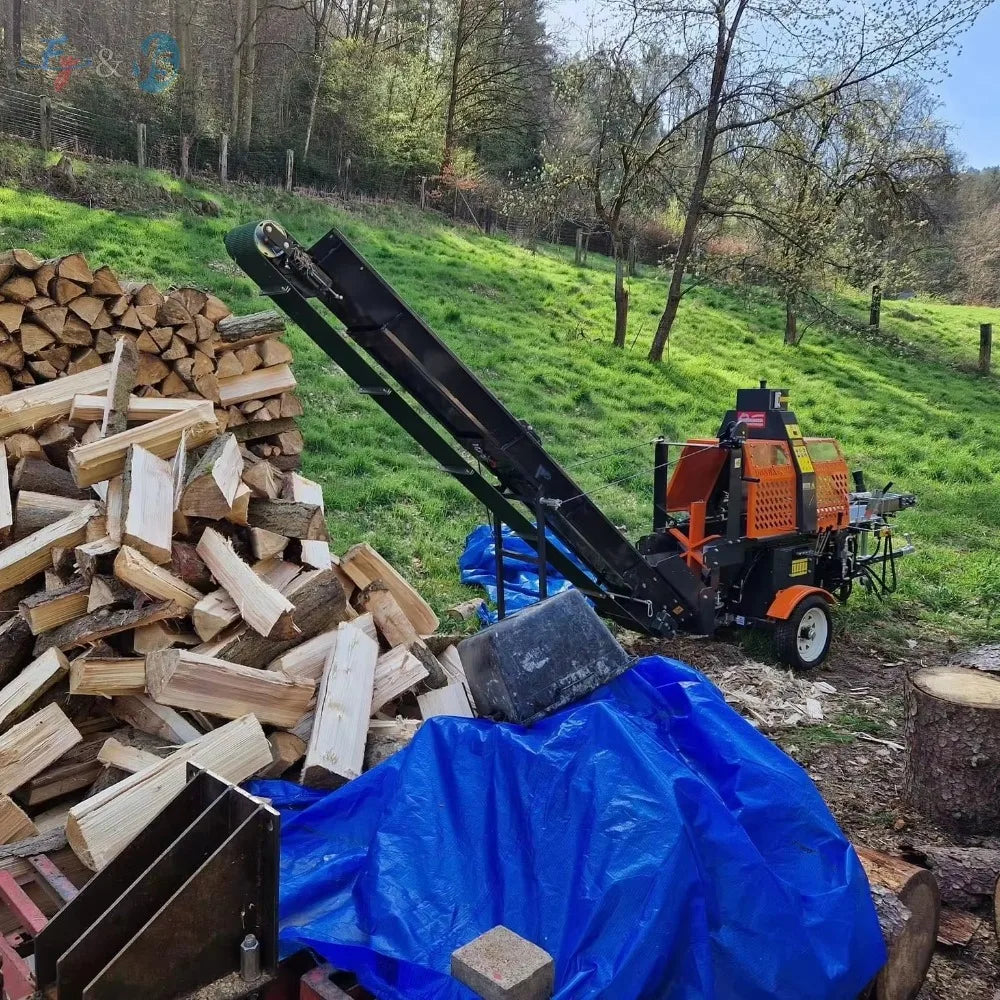 Customized Automatic Wood Processor - Electric/Diesel/Gasoline Firewood Splitter with Industrial Sawing System