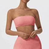 Strapless Quick-Dry Sports Bra Women’s Tube Top Yoga & Fitness Gym Wear thumbnail 38