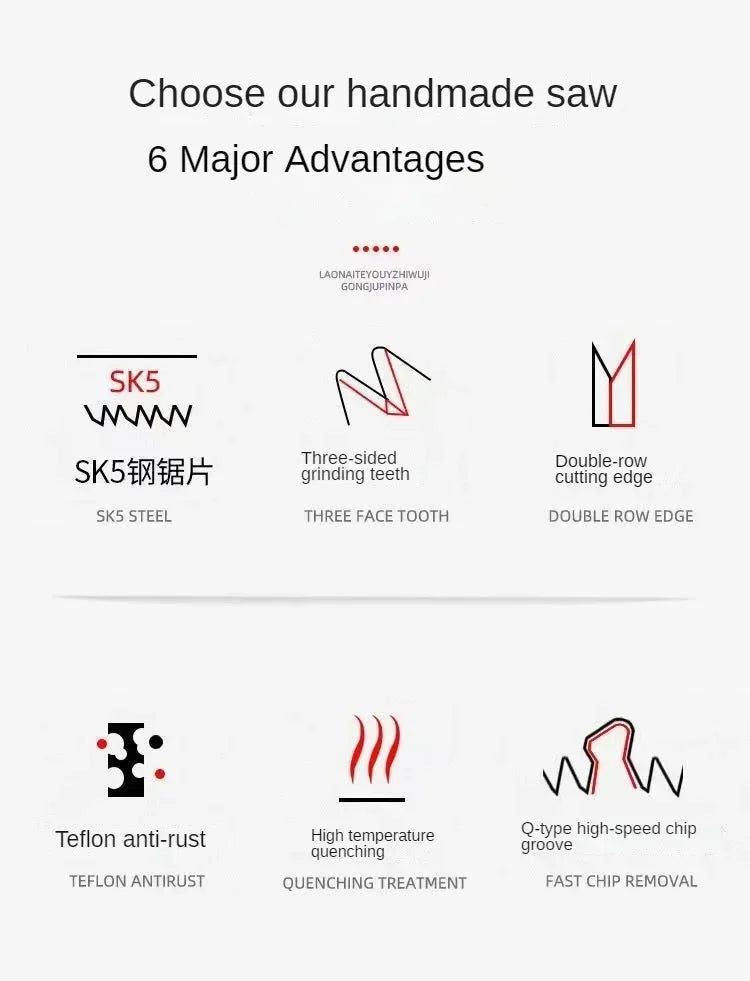 Multifunctional Folding Hand Saw – Portable Outdoor Saw for Camping, Gardening & Woodworking