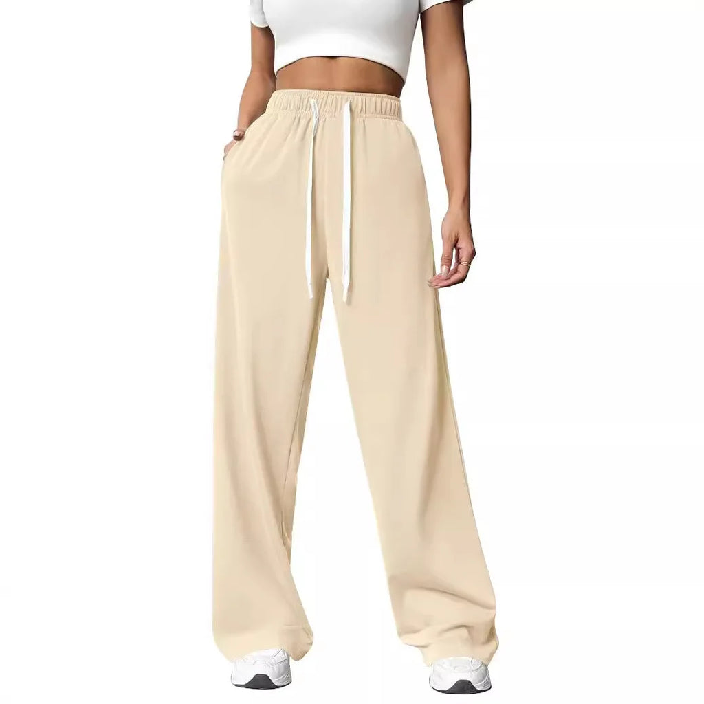 Autumn & Winter Women’s Elastic Waist Wide Leg Casual Pants