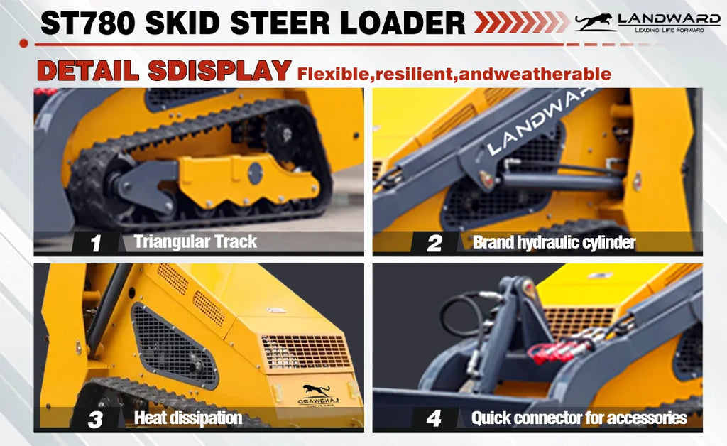 Crawler Skid Steer Loader – Multifunctional Compact Track Loader, Front-End Loader, Customized Chinese Skid Steer
