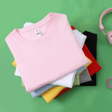 100% Cotton Women’s Loose Fit O-Neck T-Shirt – Casual Short Sleeve Summer Top thumbnail 4