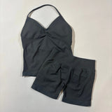 Women’s Seamless Yoga Gym Set – Backless Tank Top & High Waist Scrunch Shorts (2PCS) thumbnail 20