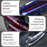 300cm High Gloss Forged Carbon Fiber Vinyl Wrap Film – Black, Gold, Silver, Red – 30/50cm Width PVC Car Hood Adhesive Sticker thumbnail 5