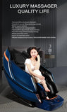 Full Body Elastic Massage Chair with Voice Control, Heating & Foot Roller – LCD Remote, OUCEY thumbnail 6