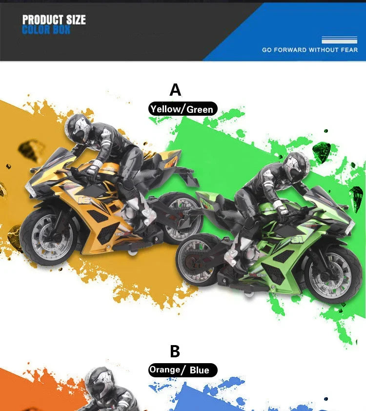 High-Speed Remote Control Stunt Motorbike 360° Rotation Drift RC Motorcycle Toy for Kids