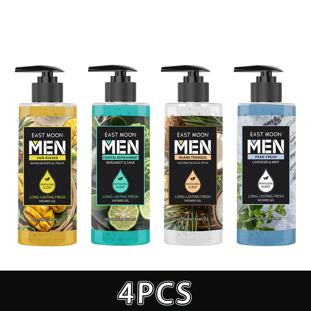 Men's Eucalyptus Coconut Body Wash 100ml – Deep Cleansing, Refreshing Scent, Long-Lasting Fragrance