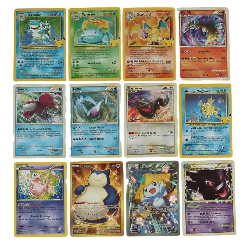 Pokemon Collection Cards Edition – Charizard & Pikachu Flash Cards Game PTCG Hobby Set