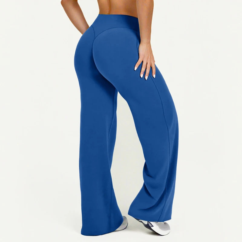 Straight Leg Ultra-Soft Butter Fabric Yoga Pants for Women – Mid-Waist Sports Leggings