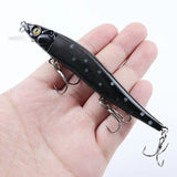 FFLYBG 11.5cm/14g Artificial Bionic Minnow Fishing Lure – Hard Bait with 3D Eyes, Treble Hooks & Realistic Swim Action (5/10 Pcs Set) thumbnail 12