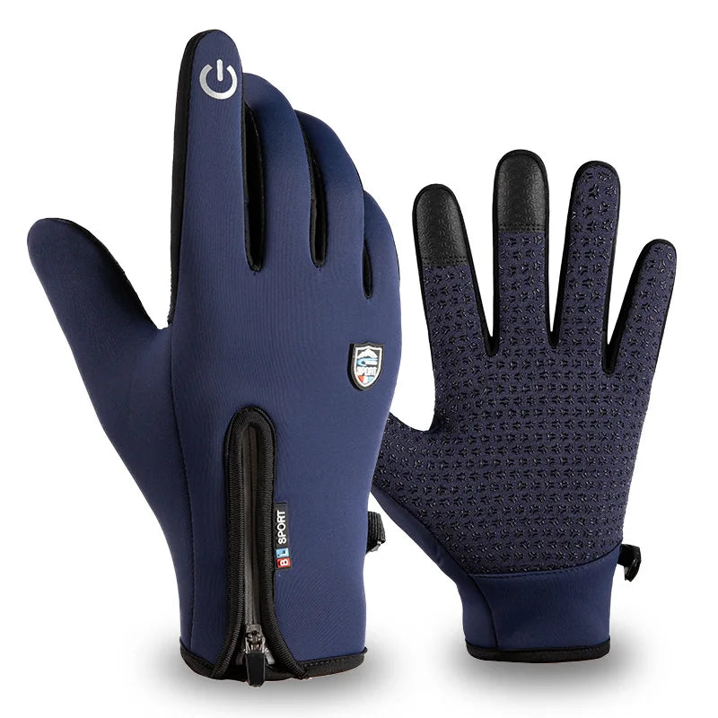Touchscreen Fleece Warm Gloves – Waterproof, Windproof, Non-Slip Winter Gloves for Men & Women