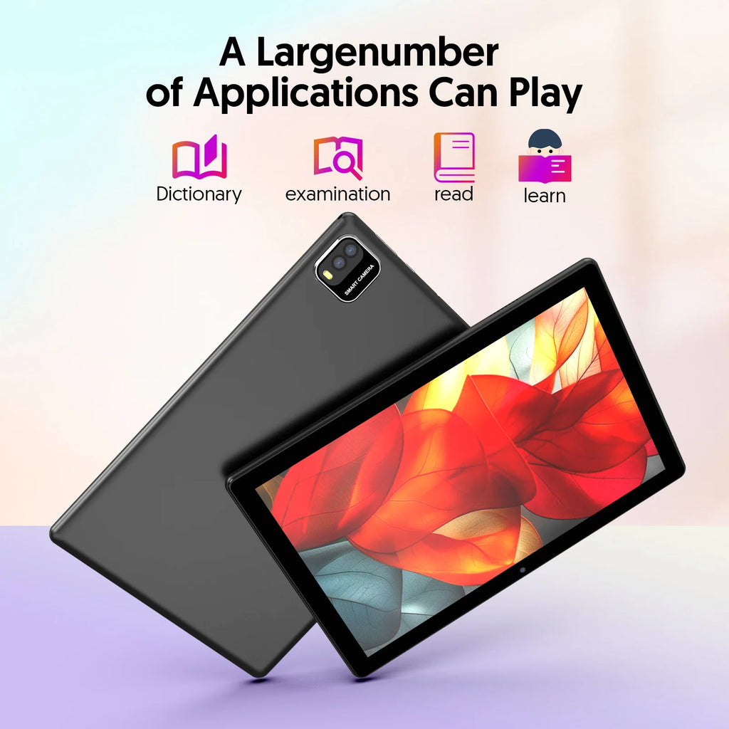 BAKEN 10-Inch Android 15 Tablet – Quad Core Processor, 12GB RAM (3GB+9GB), 64GB Storage, 1280x800 HD Display, Dual Camera, 5G WiFi