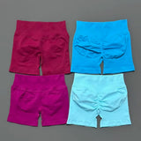 Women High Waist Fitness Shorts – Yoga, Gym, Running Sportswear thumbnail 3