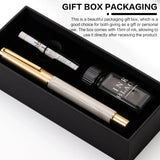 Exquisite Resin Fountain Pen Set 0.5mm Medium Nib with 15ml Ink Gift Box – Luxury Metal Calligraphy & Office Writing Pen thumbnail 9