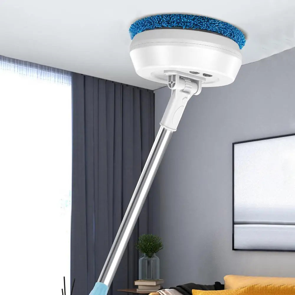 Electric Mop 180° Rotatable Round Broom – Adjustable Super Absorbent Floor & Window Cleaner for Hardwood, Tile & Bathroom