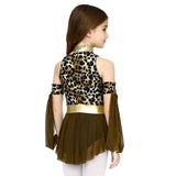 Kids Leopard Savage Caveman Costume – Prehistoric Cave Dress with Gloves for Halloween and Carnival thumbnail 9