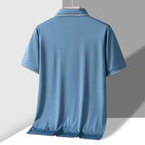 TFETTERS Men’s Polo Shirt Short Sleeve Business Casual Turn-Down Collar with Pocket thumbnail 3