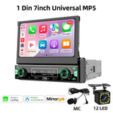 1Din 7 Inch MP5 Radio Player with Automatic Retractable Screen, Wireless CarPlay & Android Auto, FM AM RDS Car Stereo USB Type-C thumbnail 15