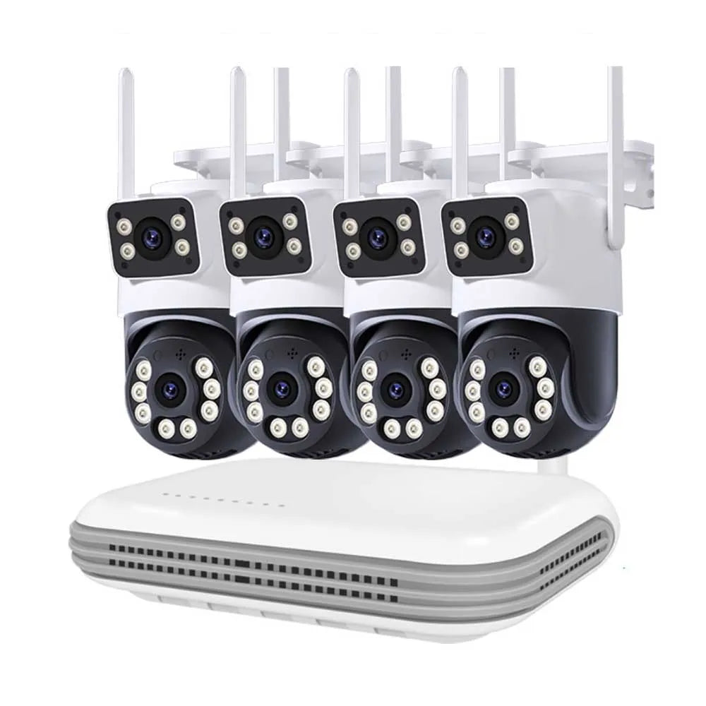 8CH NVR WiFi CCTV Security System 4MP/6MP IP Cameras with Audio & Two-Way Communication