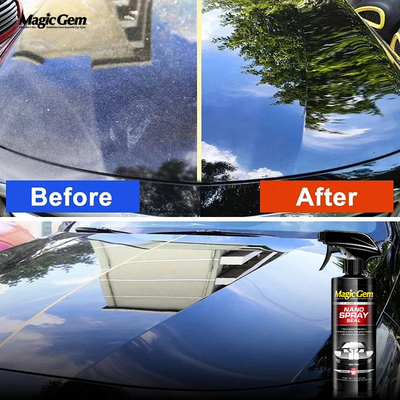 Magic Gem Car Ceramic Nano Coating Liquid 473ml – Crystal Hydrophobic Paint Protection Polish for Toyota