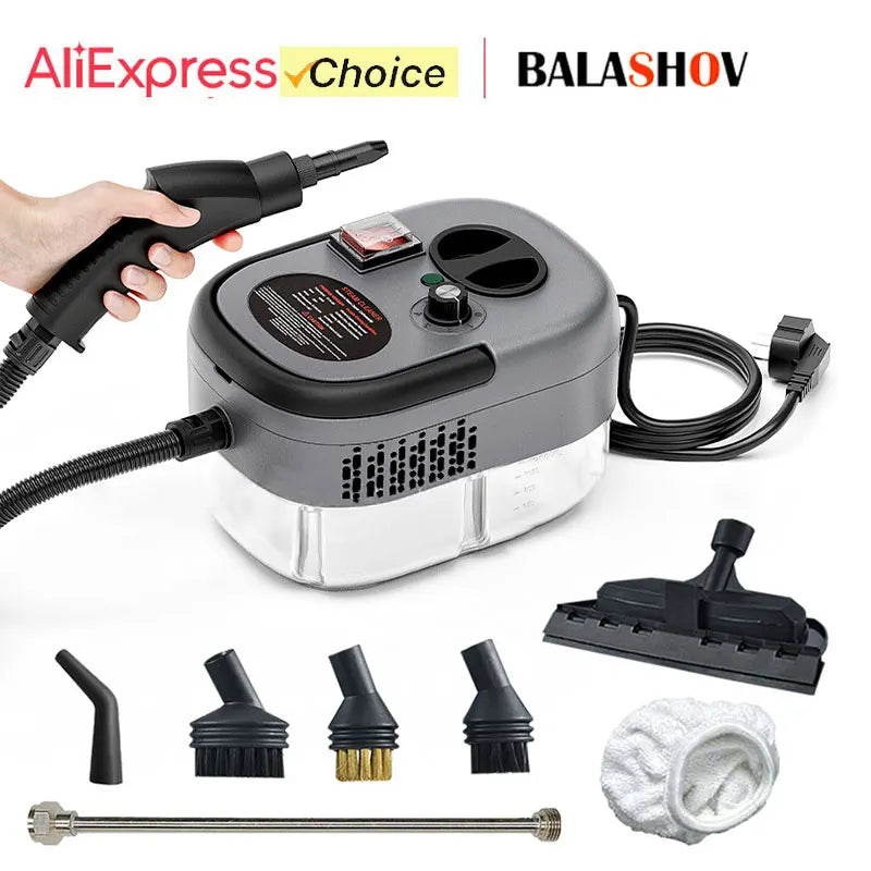 2500W High-Temperature Handheld Steam Cleaner for Home, Car, Kitchen, and More