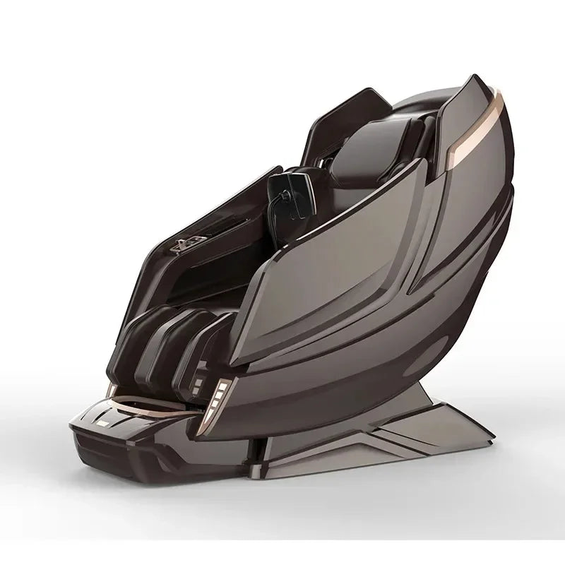 Full Body Elastic Massage Chair with Voice Control, Heating & Foot Roller – LCD Remote, OUCEY