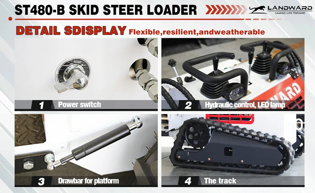 Crawler Skid Steer Loader – Multifunctional Compact Track Loader, Front-End Loader, Customized Chinese Skid Steer