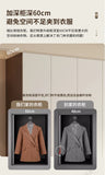 Luxury Nordic Modern Metal Wardrobe with Storage Drawers – Adult Bedroom Closet Furniture thumbnail 31