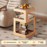 Solid Wood Bedside Table with Storage – Modern Minimalist Bedroom Side Table thumbnail 31