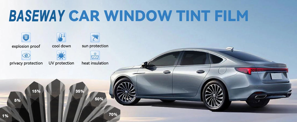 50cm x 3m / 10m Car Window Tint Film Privacy Vinyl Sunshade UV Protection Solar Glass Cover