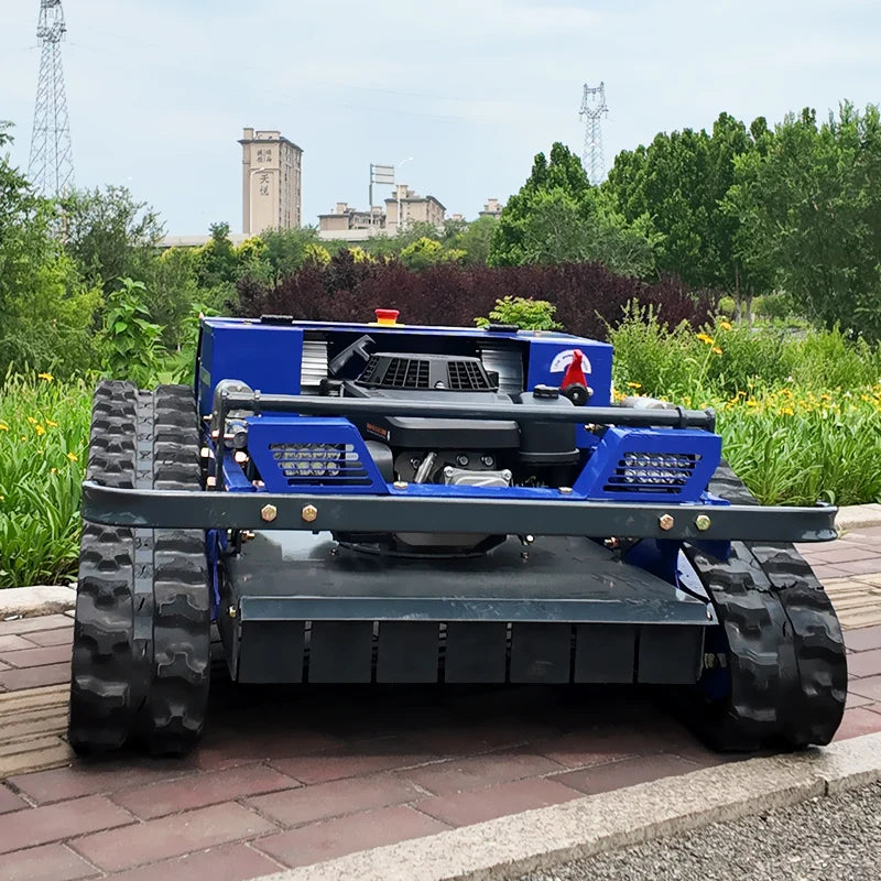 Customised Remote-Controlled All-Terrain Lawn Mower Robot – Self-Propelled Zero-Turn Petrol Mower