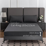 Grounding Earthing Fitted Sheet Cal King 183x213cm Cotton Silver Fibre Sheet with Grounding Cord 400TC thumbnail 3