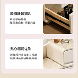 Makeup Vanity Dressing Table with Stool and Mirror – Modern Nordic Bedroom Dresser with Storage Drawers thumbnail 35