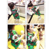 Kids Board Shorts & T-Shirt Set – Colorful Cartoon Cotton Summer Outfit for Girls & Boys thumbnail 12