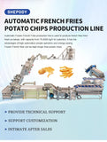 Fully Automatic Potato Chips Frying Production Line – Electric Pringles & Crisps Making Machine thumbnail 7