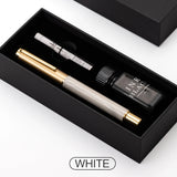 Exquisite Resin Fountain Pen Set 0.5mm Medium Nib with 15ml Ink Gift Box – Luxury Metal Calligraphy & Office Writing Pen thumbnail 18