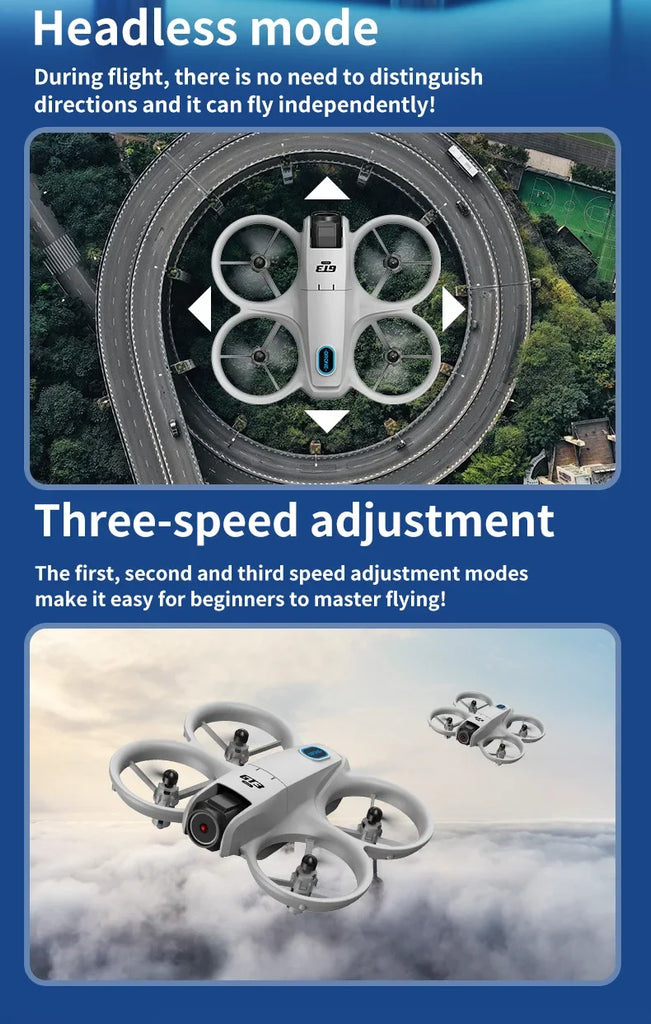GT3 MAX 8K HD Mini Drone with 4.3" Remote Control – 360° Flip Quadcopter for Kids