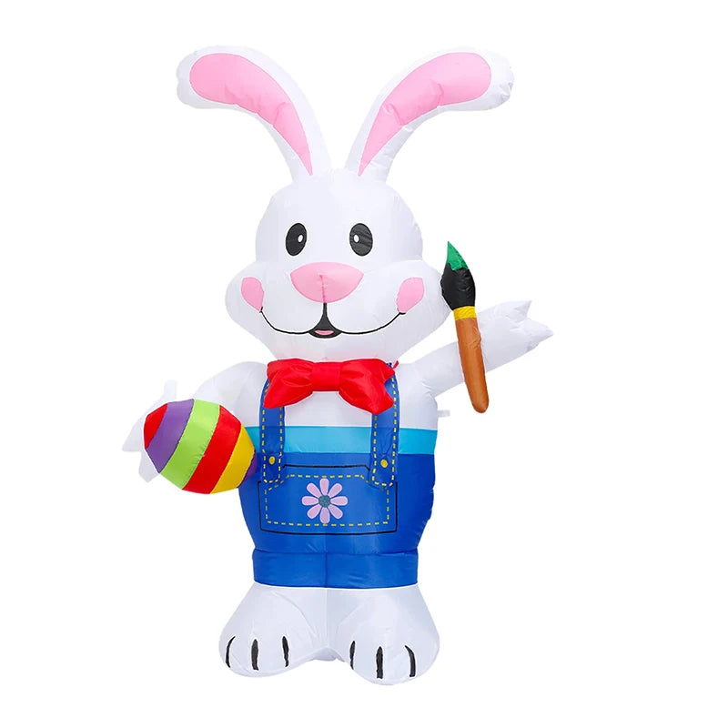 6ft LED Inflatable Easter Bunny with Eggs – Luminous Garden Decoration