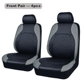 All Season Quilted PU Leather Car Seat Cover Set – Full Surround Waterproof Universal Fit for Sedan, SUV & Pick-Up Truck thumbnail 29